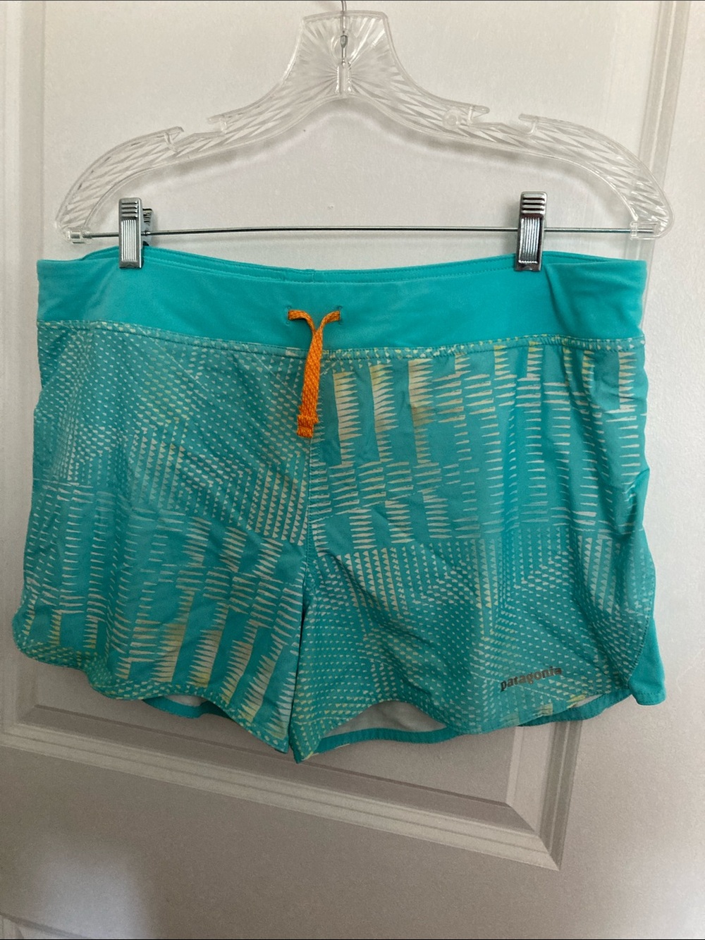 Patagonia Teal Nine Trails Shorts